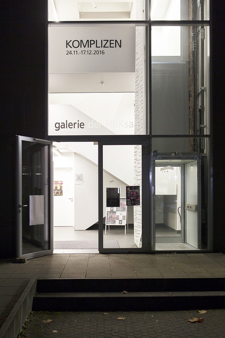 installation view Komplizen at HBKSaar Galerie